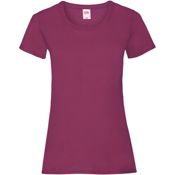 Vêtements Femme T-shirts aqua manches courtes Fruit Of The Loom 61372 Multicolore