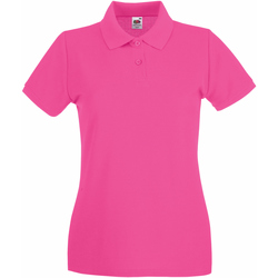 Vêtements Femme Polos manches courtes Fruit Of The Loom 63030 Fuchsia