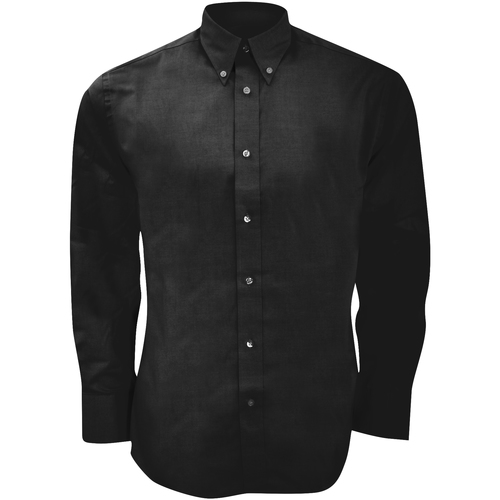 Vêtements Homme Chemises manches longues Kustom Kit KK188 Noir