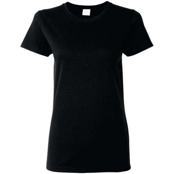 Vêtements Femme stripe-print T-shirt Weiß Gildan Missy Fit Noir