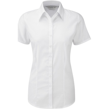 Vêtements Femme Chemises / Chemisiers Russell Chemisier à manches courtes BC2742 Blanc