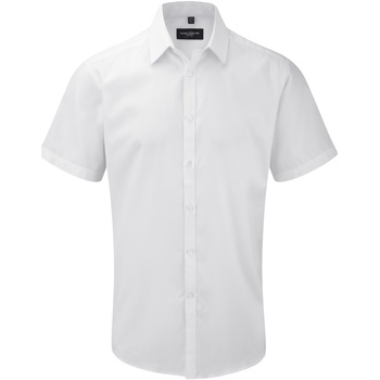 Vêtements Homme Chemises manches courtes Russell - Chemise de travail à manches longues - Homme Blanc