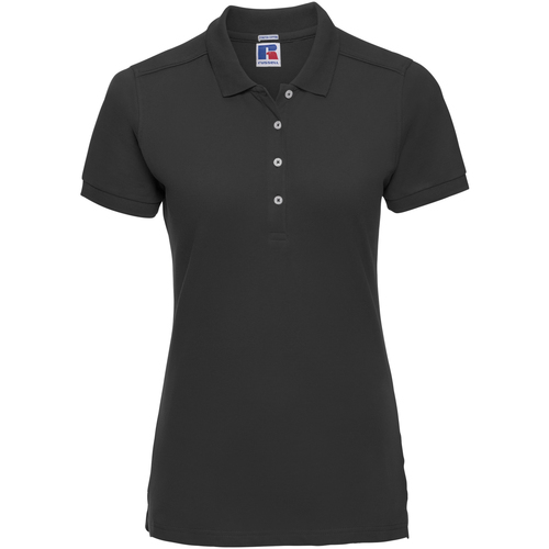 Vêtements Fred Polos manches courtes Russell 566F Noir
