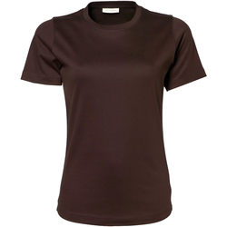 Vêtements Femme T-shirts manches courtes Tee Jays Interlock Chocolate