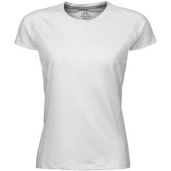 Vêtements Femme T-shirts Down manches courtes Tee Jays Cool Dry Blanc