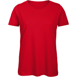 Vêtements Femme T-shirts chill manches longues B And C TW043 Rouge