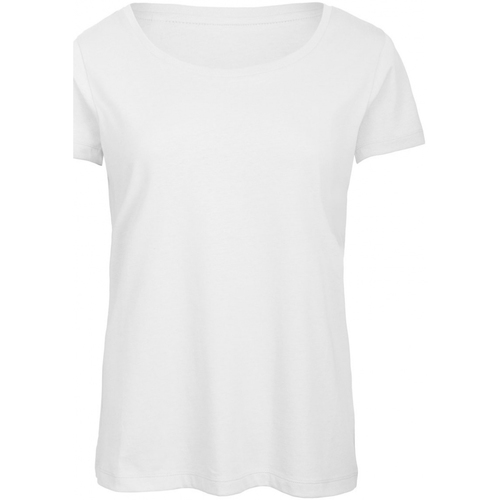 Vêtements Femme T-shirts manches longues Sélection à moins de 70 TW056 Blanc