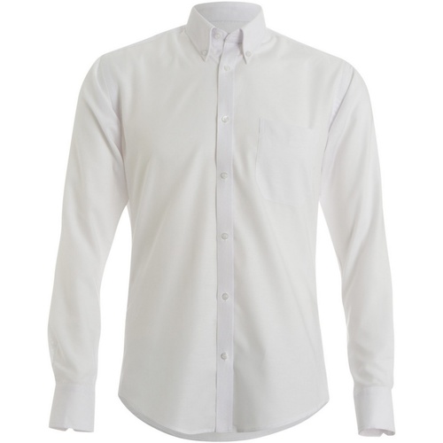 Vêtements Homme Chemises manches longues Kustom Kit KK139 Blanc
