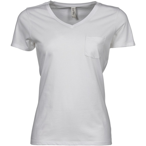 Vêtements T - shirts manches courtes Femme 13, Rip Curl Keep on Surfin Gul  kort t-shirt - Tee Jays TJ5003 Blanc - 15 €