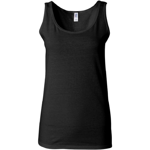 Vêtements Femme Débardeurs / T-shirts sans manche Gildan 64200L Noir