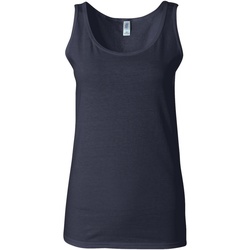Vêtements Femme Débardeurs / T-shirts sans manche Gildan 64200L Bleu