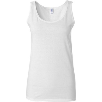 Vêtements Femme Débardeurs / T-shirts Chiffon sans manche Gildan 64200L Blanc