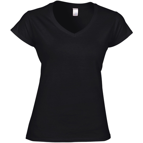 Vêtements Femme AMI Paris long-sleeved ribbed shirt Gildan Soft Style Noir