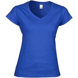 Vêtements Femme T-shirts manches courtes Gildan Soft Style Bleu royal