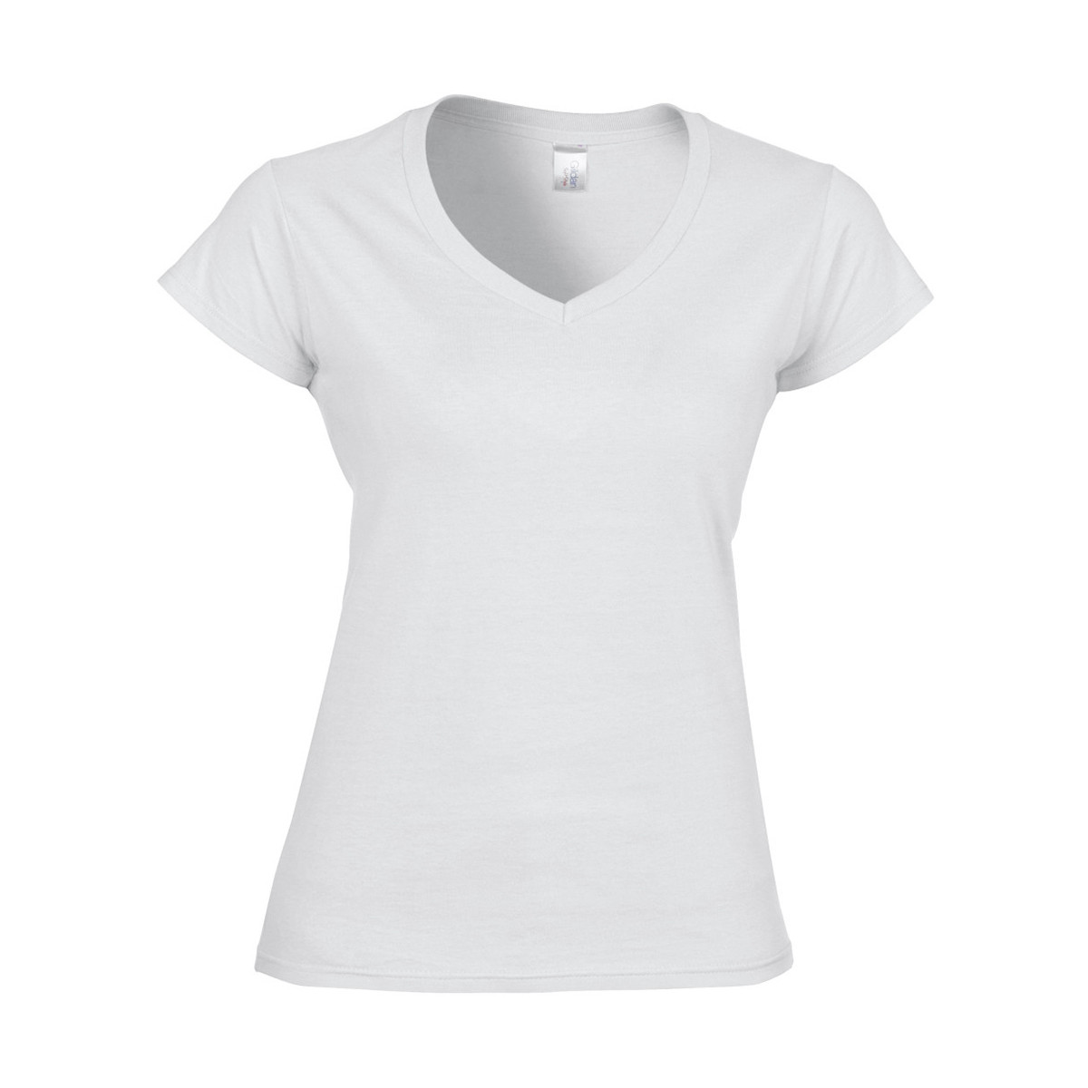 Vêtements Femme T-shirts manches courtes Gildan Soft Style Blanc