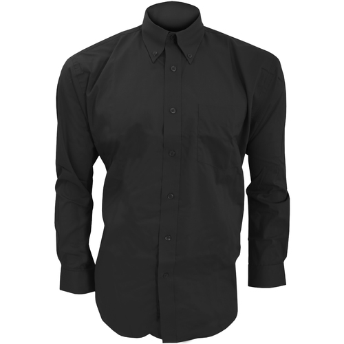 Vêtements Homme Chemises manches longues Kustom Kit KK105 Noir