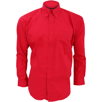 Vêtements Homme Chemises manches longues Kustom Kit KK105 Rouge