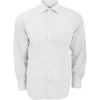 Vêtements Homme Chemises manches longues Kustom Kit KK116 Blanc