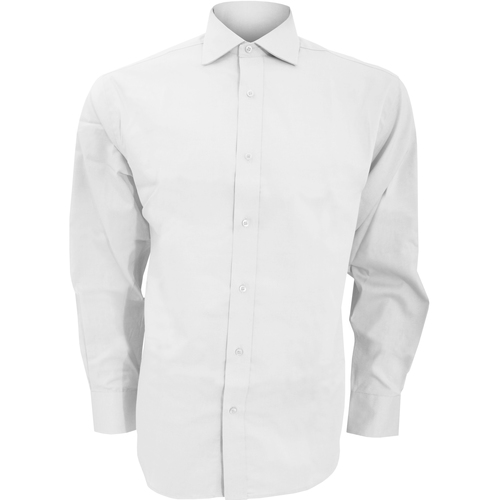 Vêtements Homme Chemises manches longues Kustom Kit KK118 Blanc