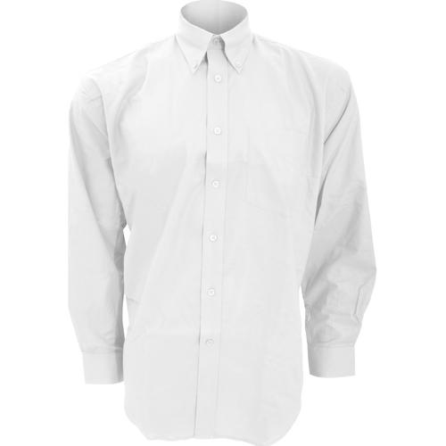Vêtements Homme Chemises manches longues Kustom Kit KK351 Blanc