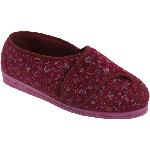 Chaussures Femme Chaussons Comfylux DF507 Rouge