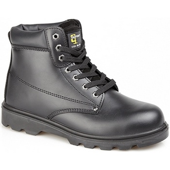Homme Grafters Cuir Sécurité Chaussures taille uk 6-13 Garde-boue Travail Noir M976A KD 