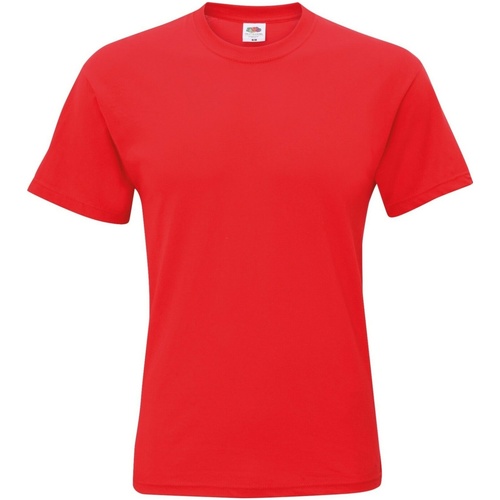 Vêtements Homme T-shirts manches courtes Fruit Of The Loom SS12 Rouge
