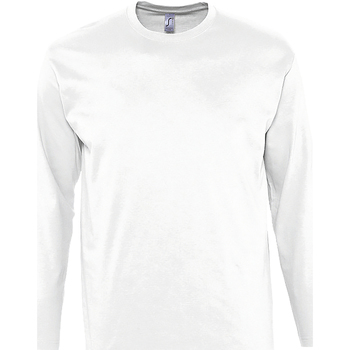 Vêtements Homme T-shirts manches longues Sols Monarch Blanc