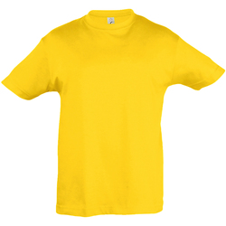 Vêtements Enfant T-shirts linen manches courtes Sols 11970 Jaune