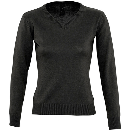 Vêtements Femme Chase embroidered logo rib-trimmed sweatshirt Sols 90010 Noir