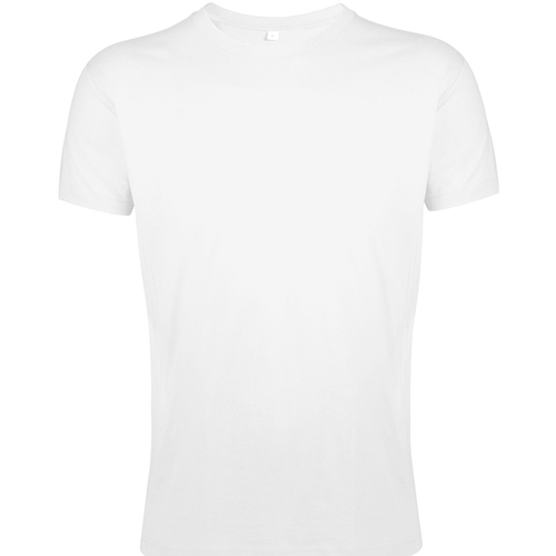Vêtements Homme Vans T-shirt a maniche lunghe nera con logo grande Sols 10553 Blanc