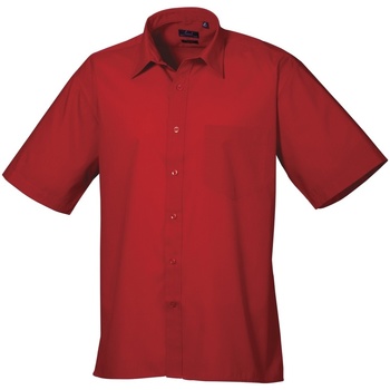 Vêtements Homme Chemises manches courtes Premier PR202 Rouge
