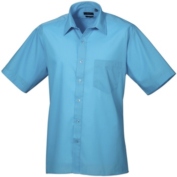 Vêtements Homme Chemises manches courtes Premier PR202 Turquoise