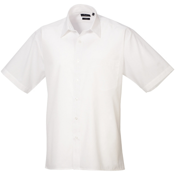 Vêtements Homme Chemises manches courtes Premier PR202 Blanc