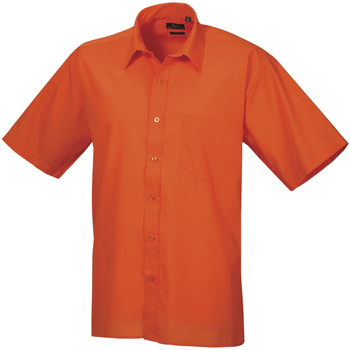 Vêtements Homme Chemises manches courtes Premier PR202 Orange