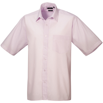 Vêtements Homme Chemises manches courtes Premier PR202 Rose pâle