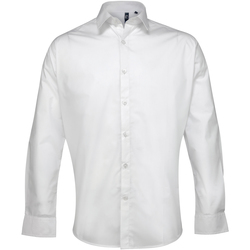 Vêtements Homme Chemises manches longues Premier PR207 Blanc
