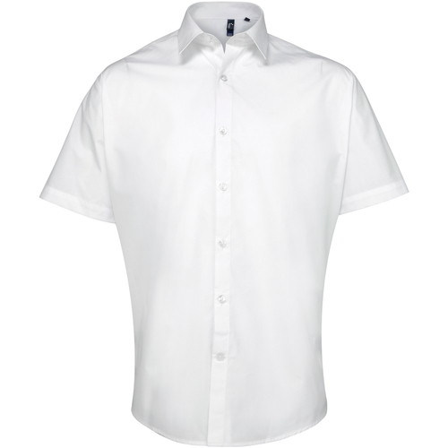 Vêtements Homme Chemises manches courtes Premier PR209 Blanc