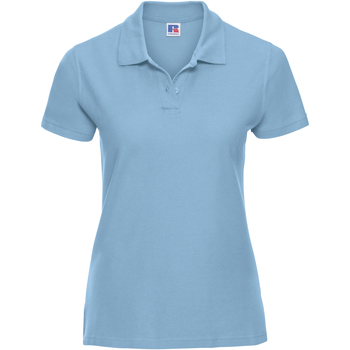Vêtements Femme Polos manches courtes Russell Polo 100% coton à manches courtes RW3281 Bleu