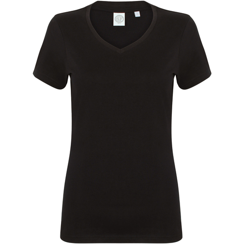 Vêtements Femme T-shirts manches courtes Skinni Fit SK122 Noir