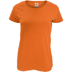 Vêtements Femme T-shirts manches courtes Fruit Of The Loom 61420 Orange