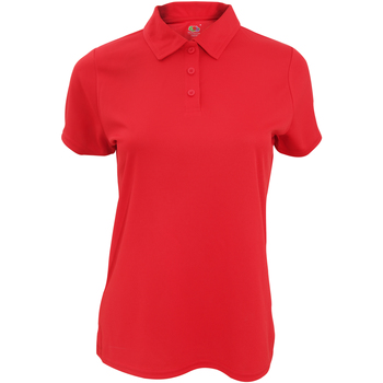 Vêtements Femme Polos manches longues Fruit Of The Loom SS062 Rouge