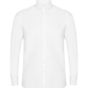 Vêtements Homme Chemises manches longues Henbury HB512 Blanc