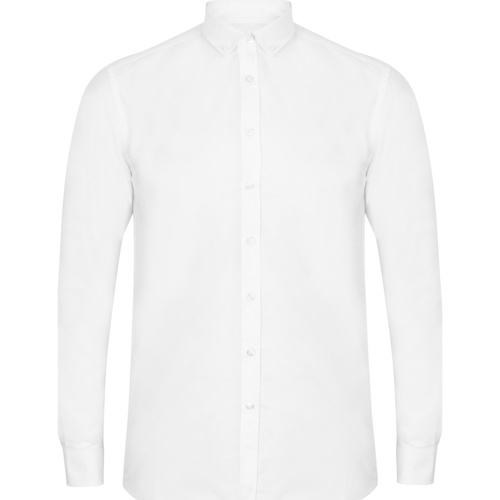 Vêtements Homme Chemises manches longues Henbury HB512 Blanc