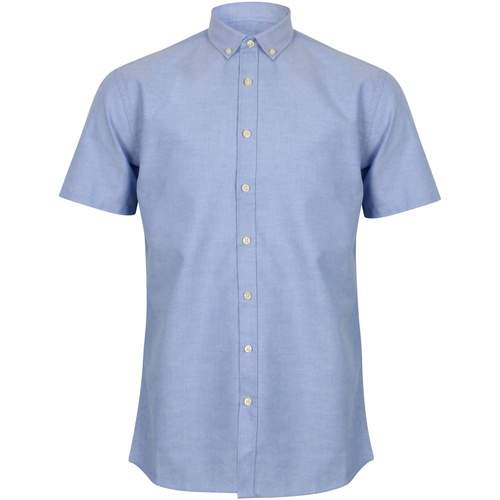 Vêtements Homme Chemises manches courtes Henbury HB517 Bleu