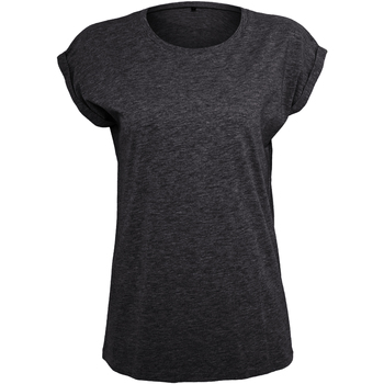 Vêtements Femme T-shirts manches longues Build Your Brand Extended Noir