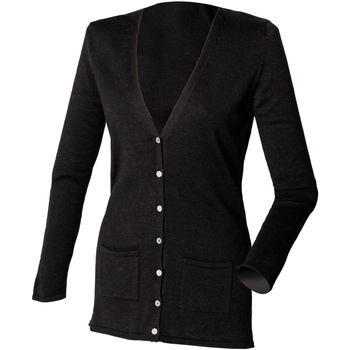Vêtements Femme Gilets / Cardigans Henbury Fine Knit Noir