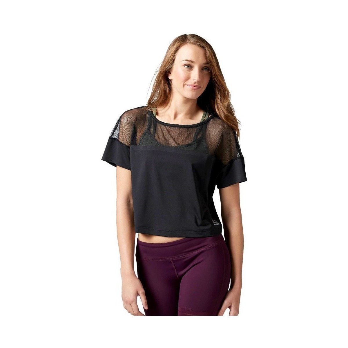 Vêtements Femme T-shirts manches courtes Reebok Sport Cardio Fashion Top Noir