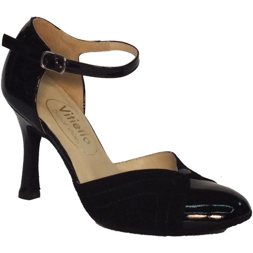 Chaussures Femme Sandales sport Vitiello Dance Shoes Standard camoscio e Noir