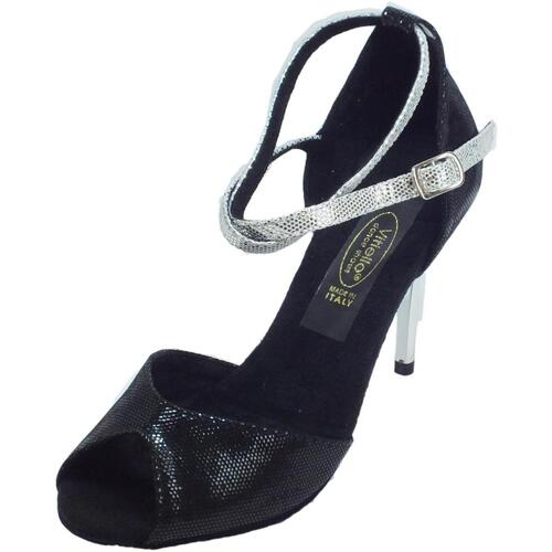 Chaussures Femme Sandales sport Vitiello Dance Shoes Sandalo satinato Noir